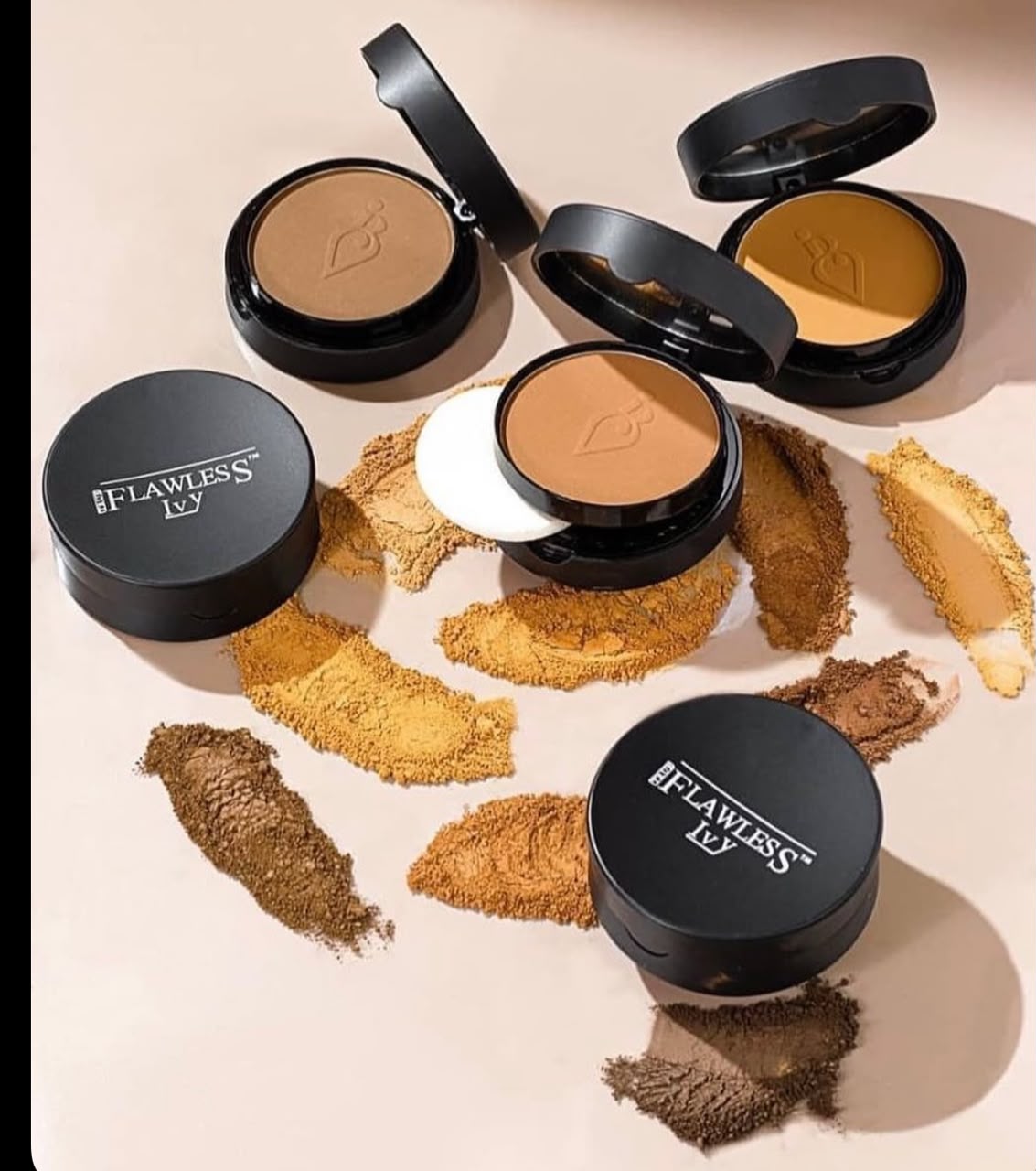 Flawless compact powder